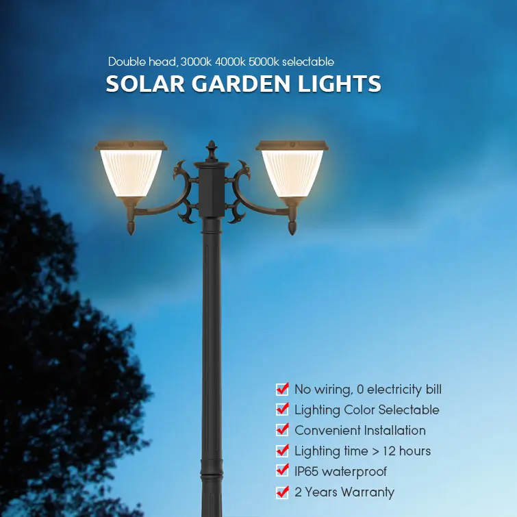 3CCT-2-Head-Solar-Post-Lamp