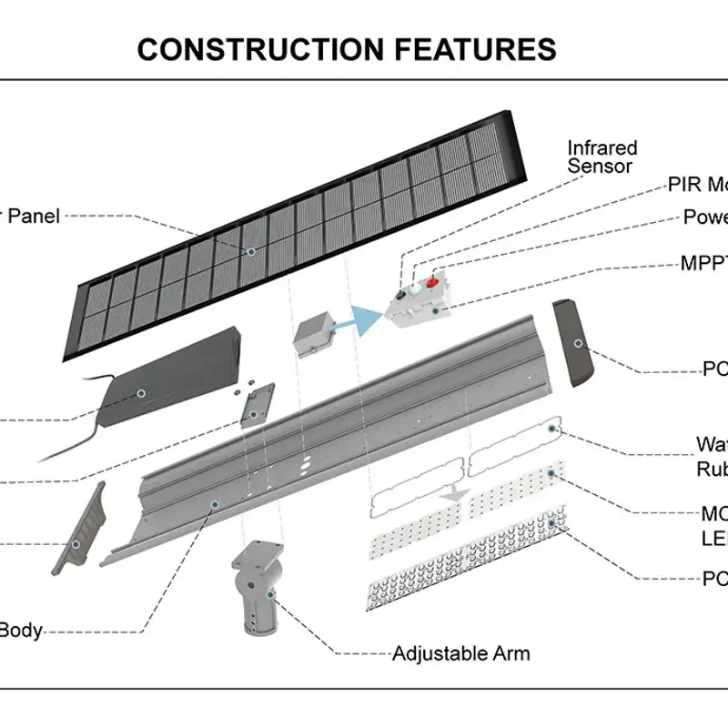 FlyHawk-50W-Solar-Street-Light