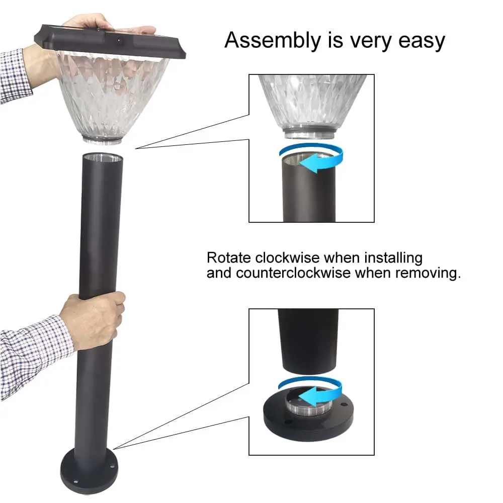 Round-Pole-5W-Solar-Post-Light