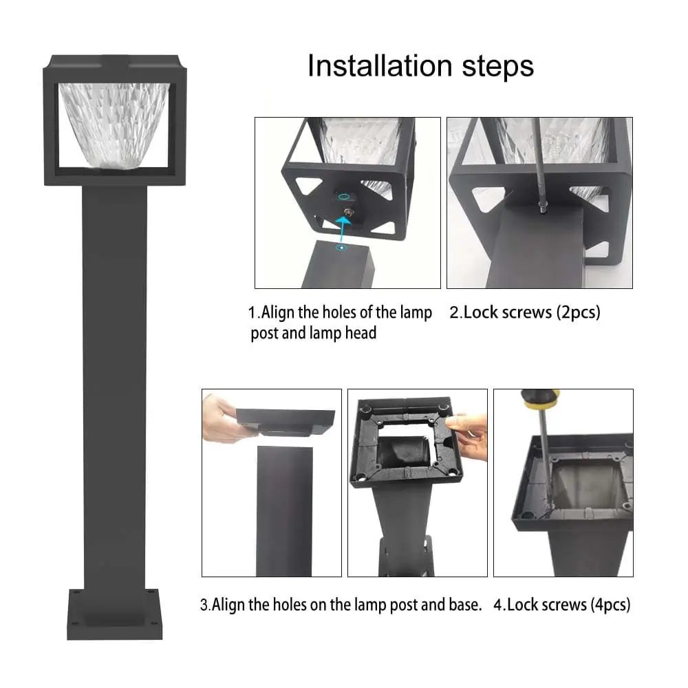 Square-Pole-5W-Solar-Post-Light