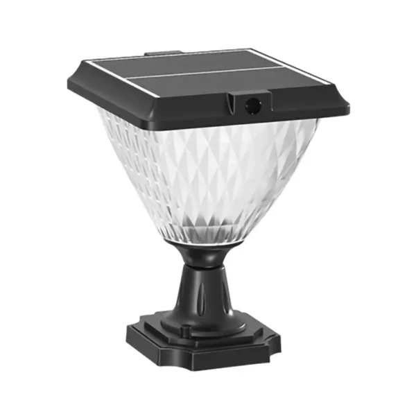 Diamond-Solar-Pillar-Light