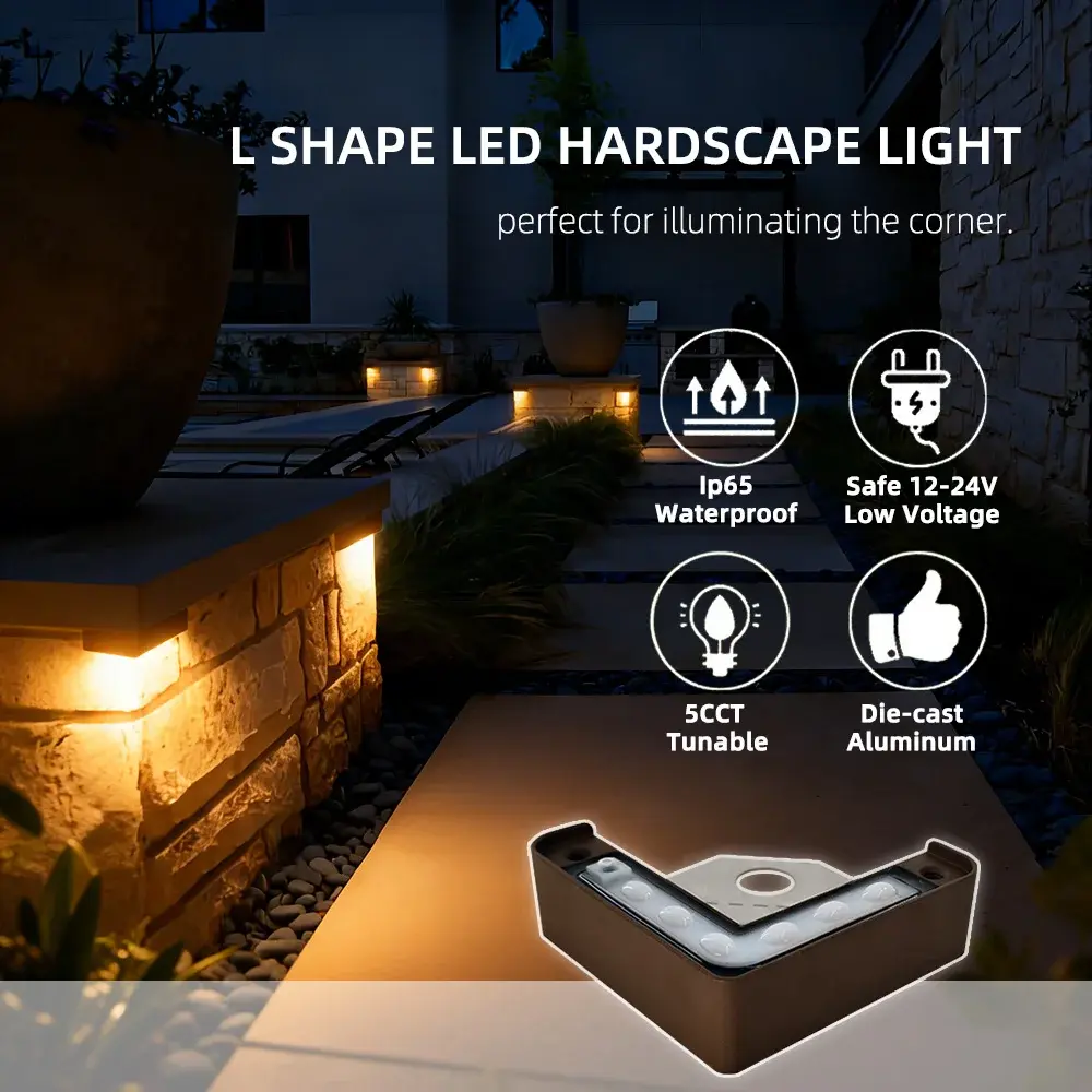  L shape hardscape light