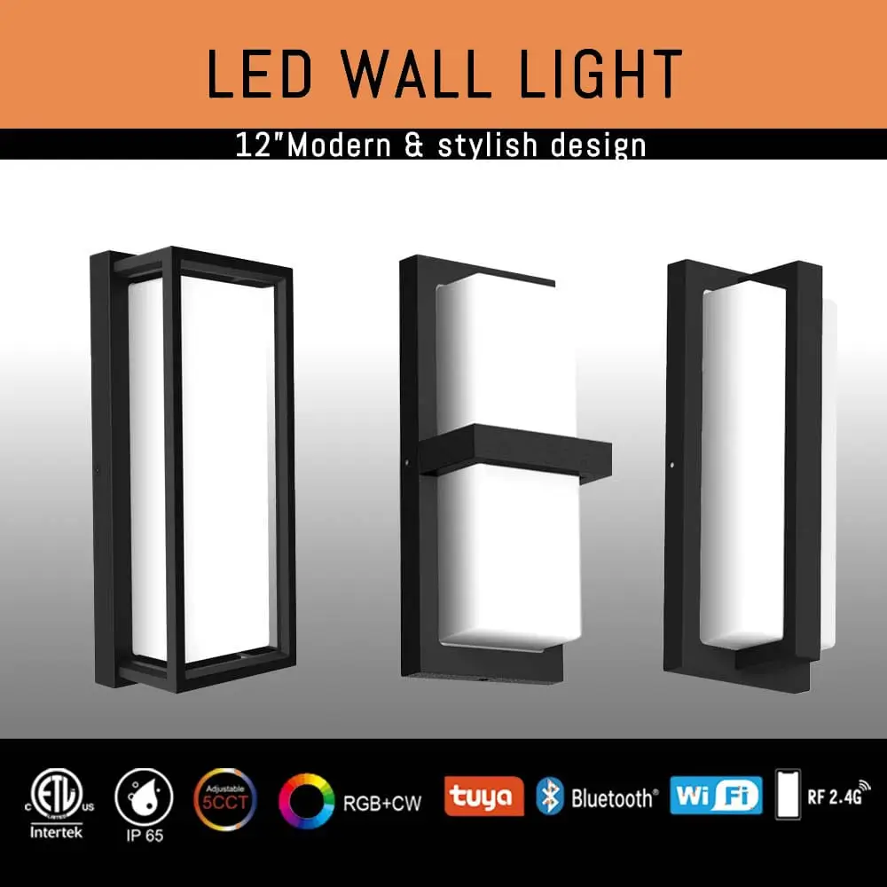 12“ 5CCT-RGBW-LED-Wall-Light