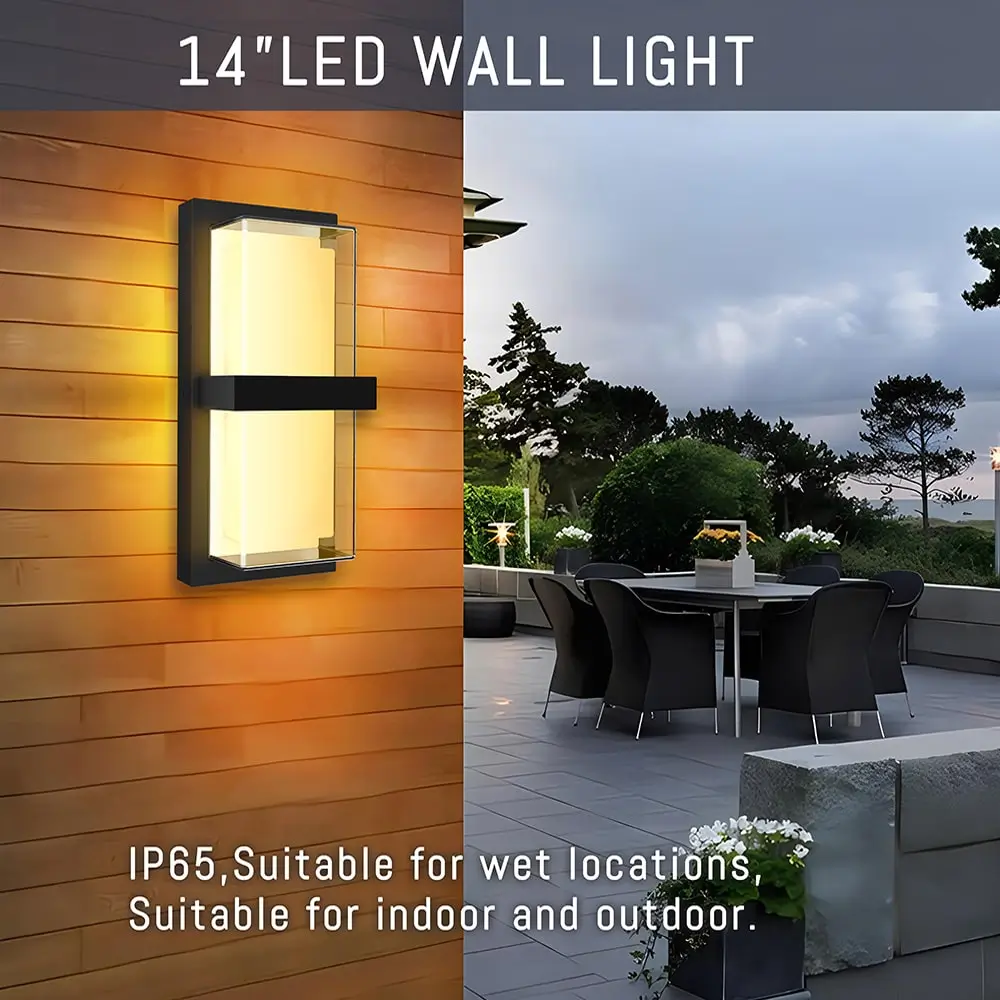 14“ RGBW-5CCT-Outdoor-Wall-Light