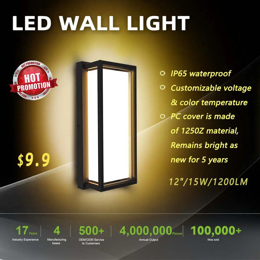 12'' Outdoor-Wall-Lights