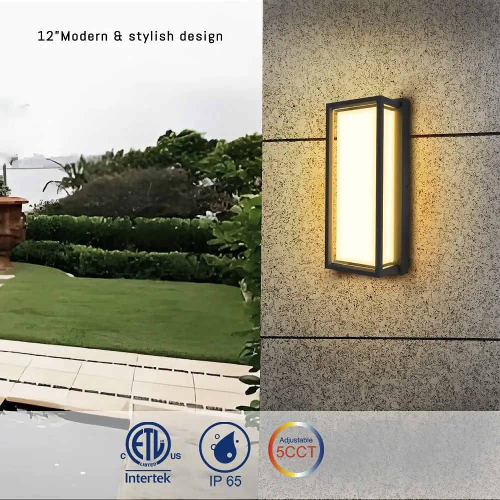 12“ Photocell-Sensor-LED-Wall-Light