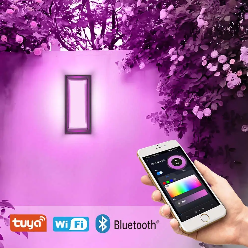 14'' RGBW-Outdoor-Wall-Light