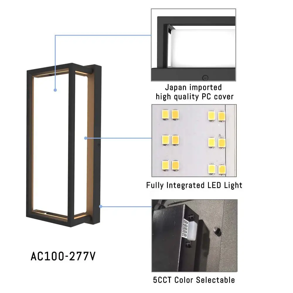 12“ 5CCT-RGBW-LED-Wall-Light