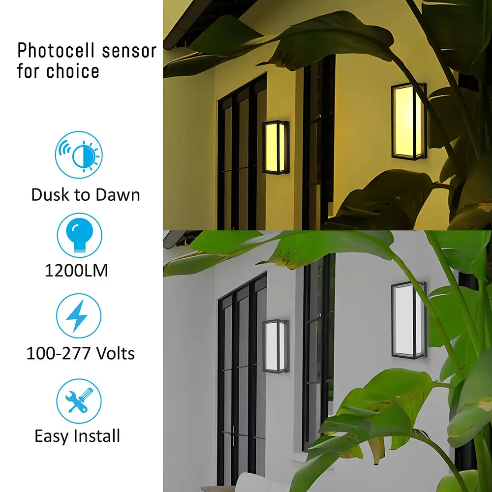 12“ Photocell-Sensor-LED-Wall-Light
