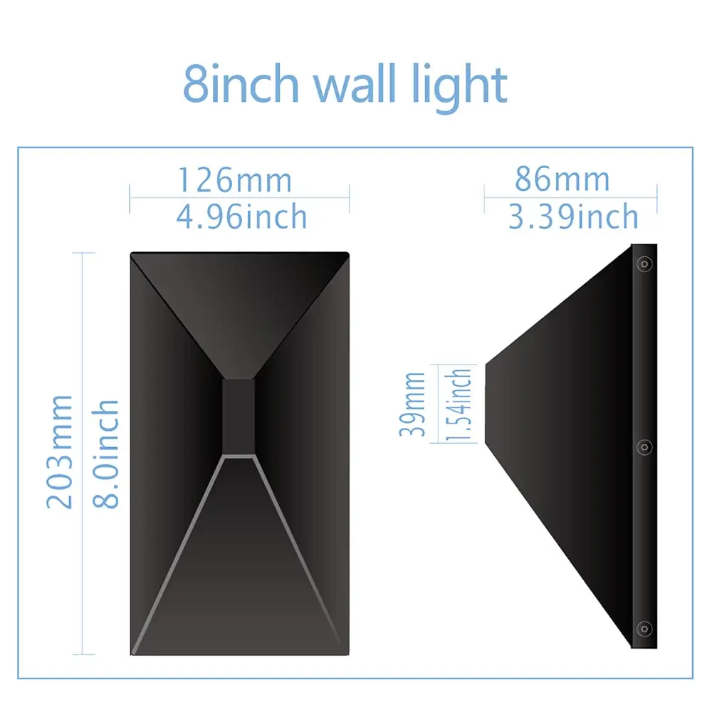 8'' 12W-5CCT-LED-Wall-Lights