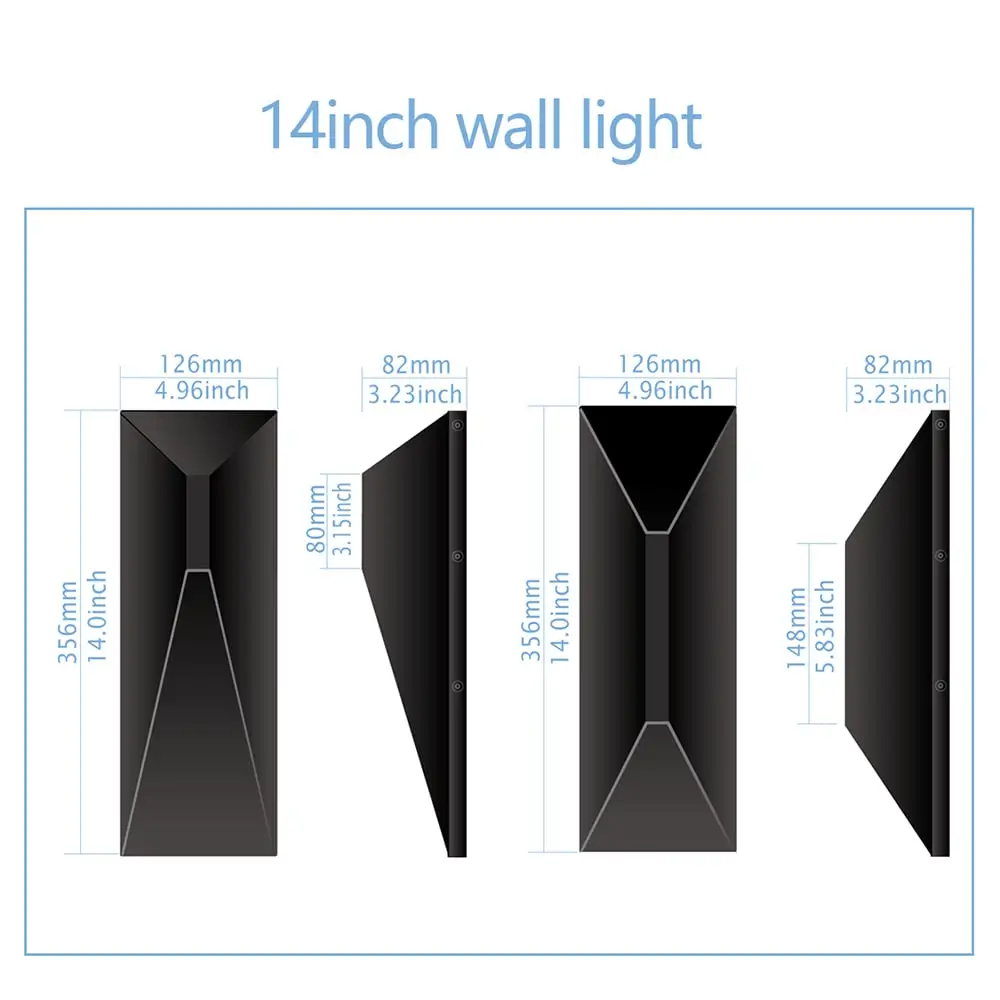 14'' 15W-5CCT-LED-Wall-Lights