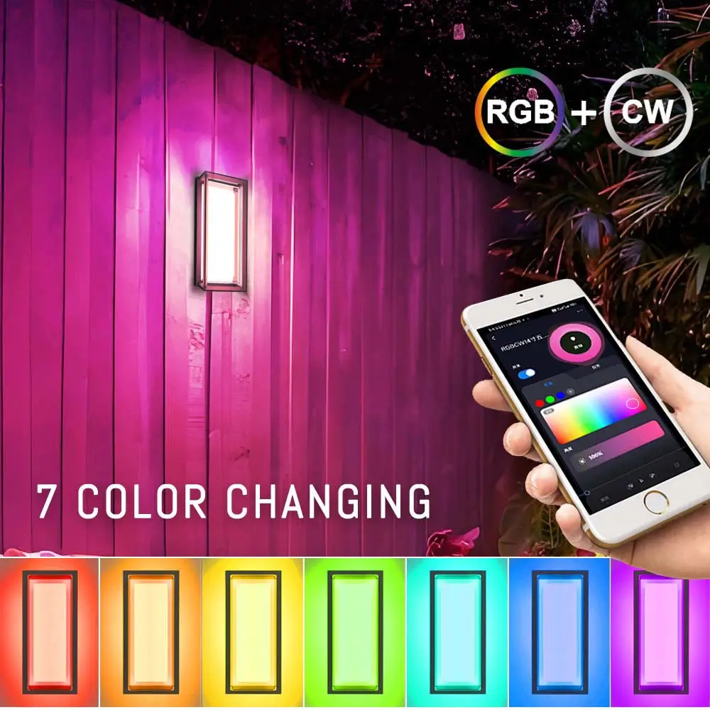 12“ 5CCT-RGBW-LED-Wall-Light