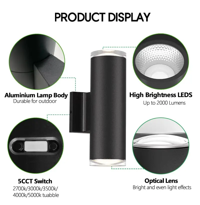 18W-Cylinder-Up-Down-Wall-Light