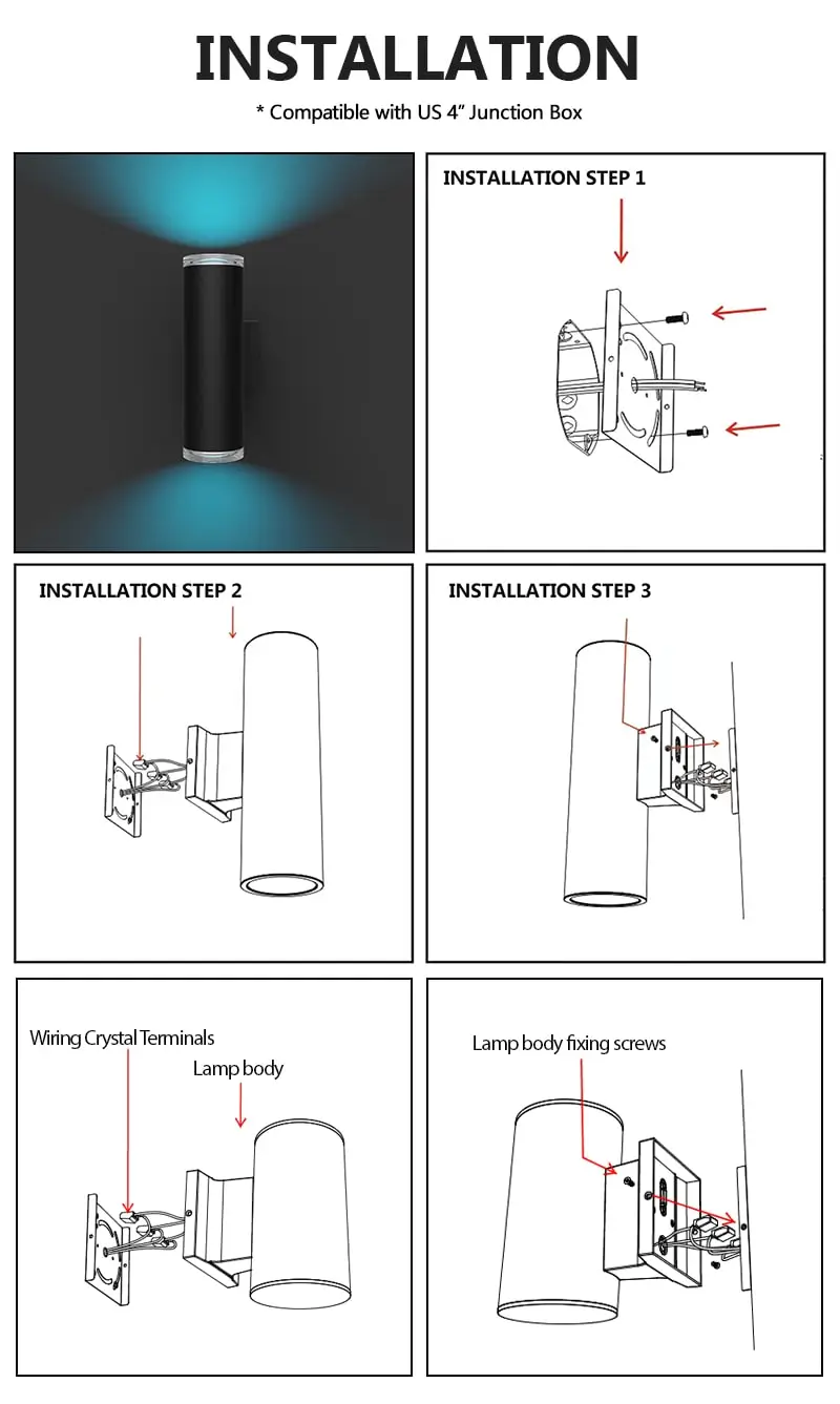 12W-Cylinder-RGBW-Outdoor-Wall-Light