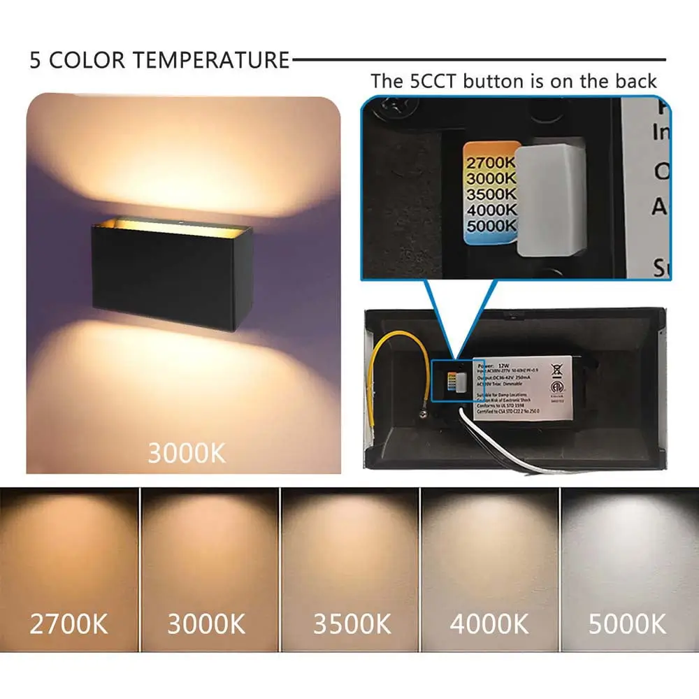 8'' Square-LED-Wall-Lights