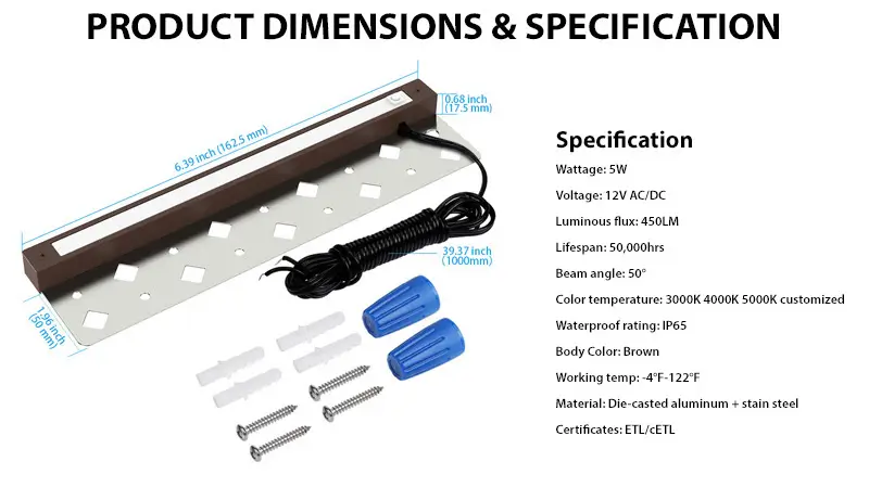 12 Inch-5CCT-Retaining-Wall-Lights