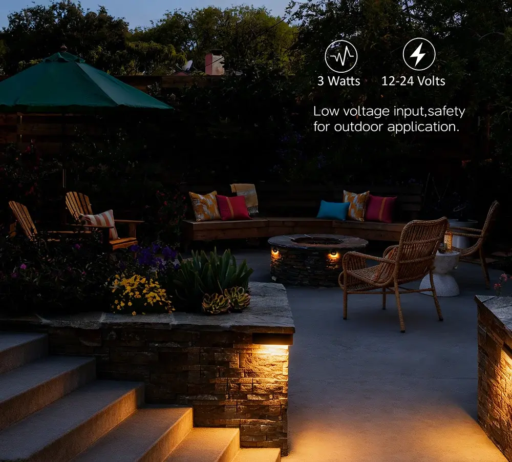  L shape hardscape light