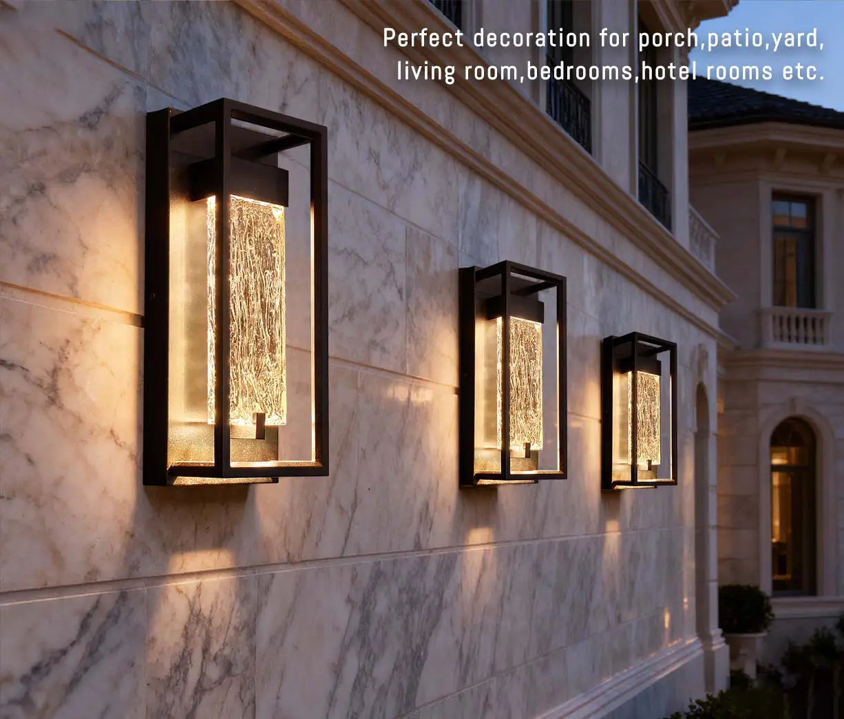 12'' Ripple Crystal 5CCT wall Lights