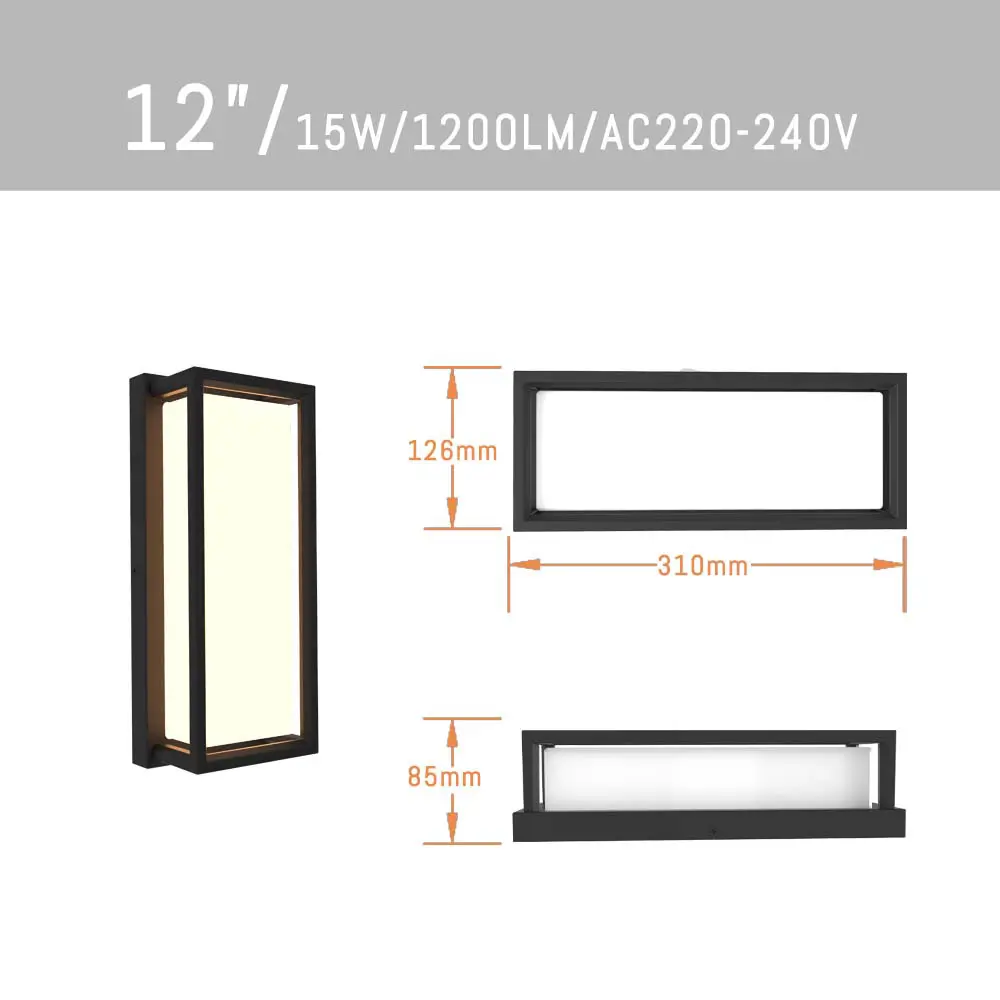 12'' Outdoor-Wall-Lights