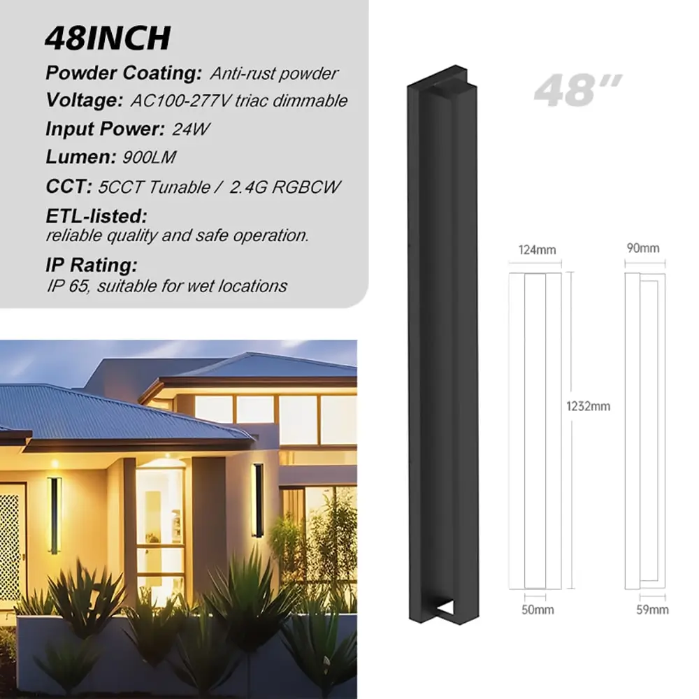 48'' Linear-LED-Wall-Lights