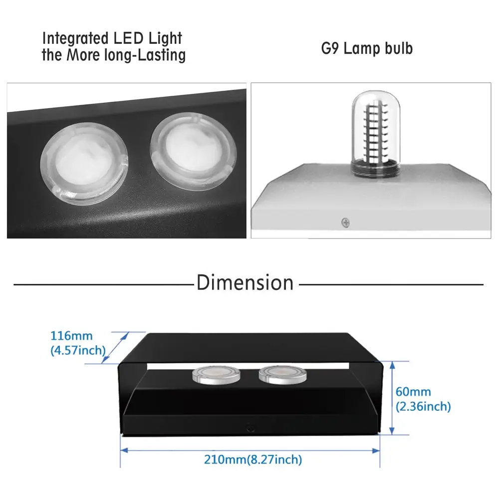 8'' Square-LED-Wall-Lights