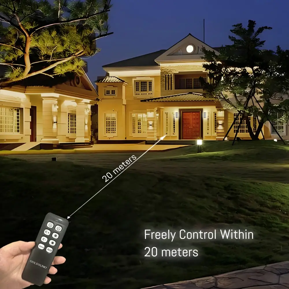 14“ RGBW-5CCT-Outdoor-Wall-Light
