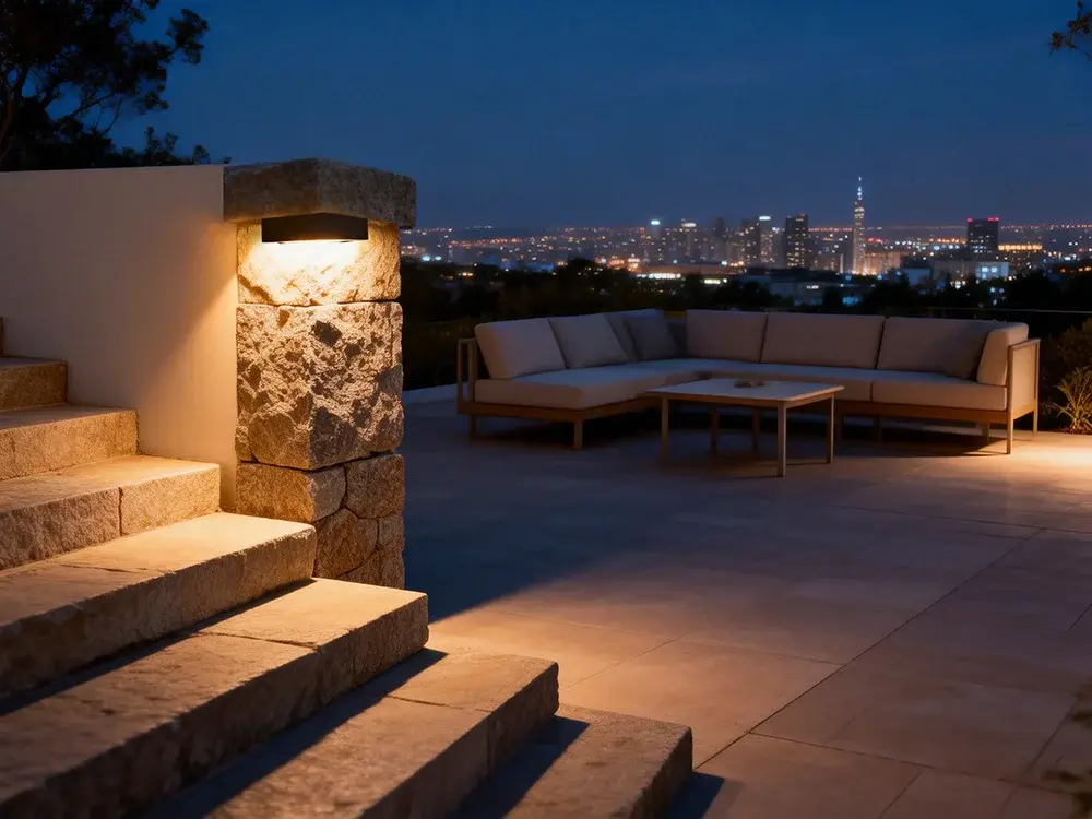  L shape hardscape light