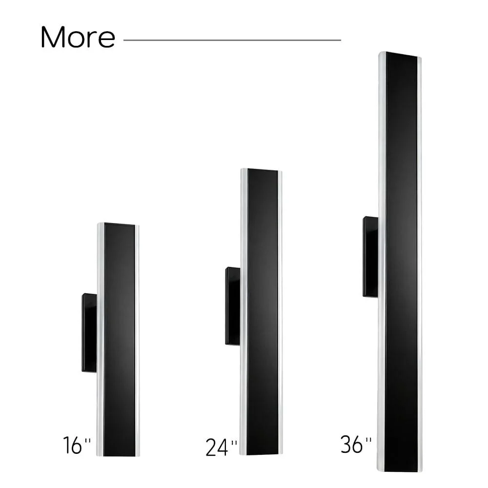 24" Acrylic Linear Wall Lights