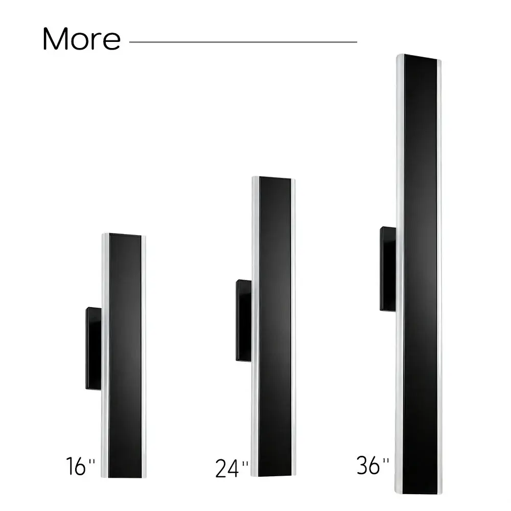 36" Acrylic Linear Wall Lights