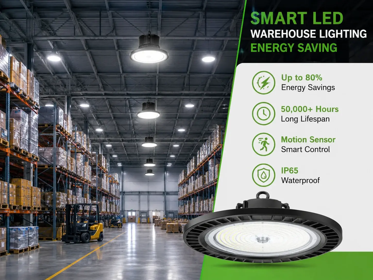 SMART LEDWAREHOUSE LIGHTINGBright. Efficient. Reliable.