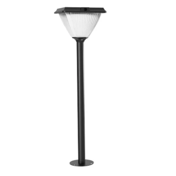Patterned Solar Post Light