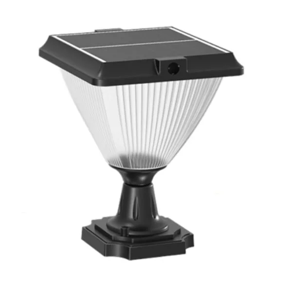 Patterned Solar Pillar Light